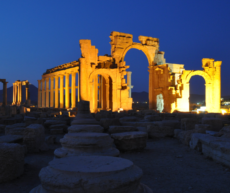 Damascus cityscape panorama